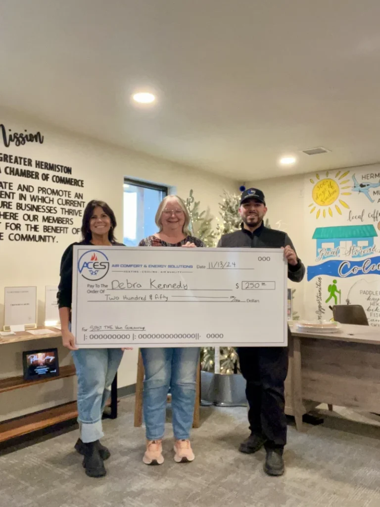 ACES HVAC contest winner Debra Kennedy